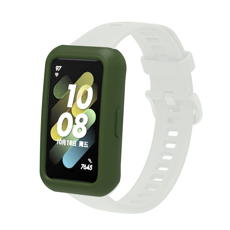 Soft Silicone Watch Case for Huawei Band 7 6 Anti-scratch Protection Watch Frame Cover Soft Silicone Watch Case for Huawei Band 7 6 Anti-scratch Protection Watch Frame Cover